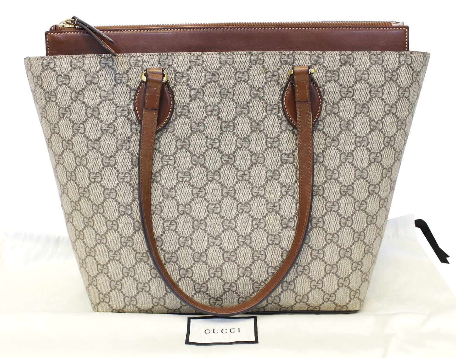 GUCCI GG Supreme Medium Tote Shoulder Bag 415721