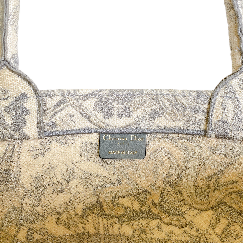 DIOR BOOK TOTE  LARGE IN GRAY