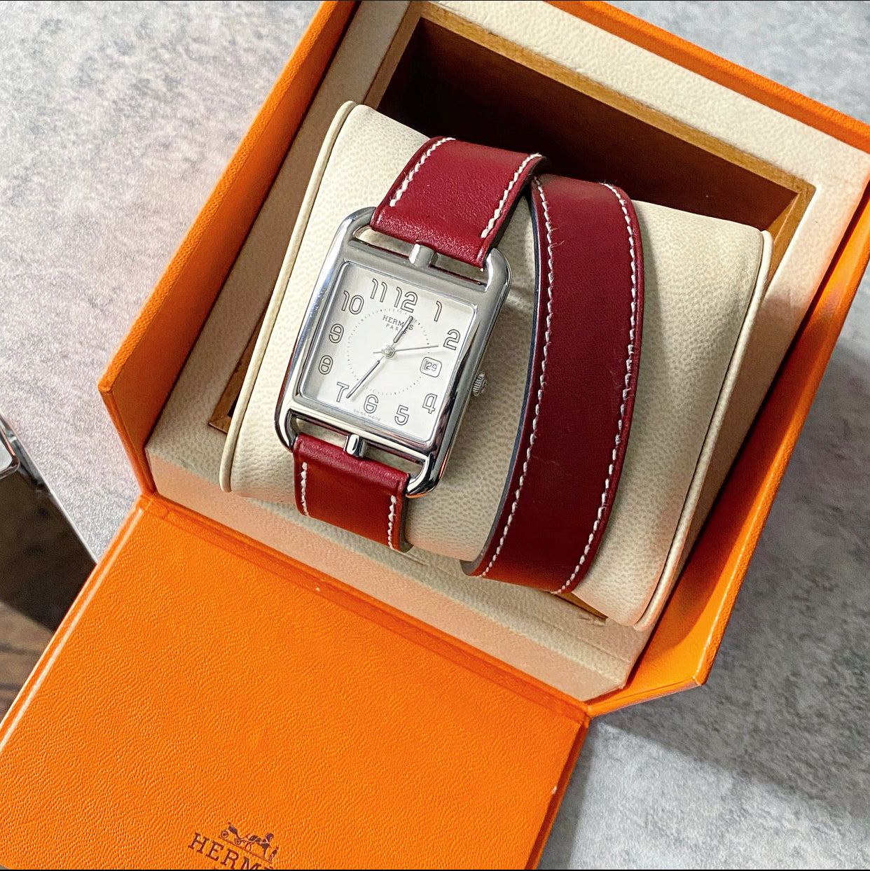 Hermes Cape Cod Large 37mm Double Tour Watch