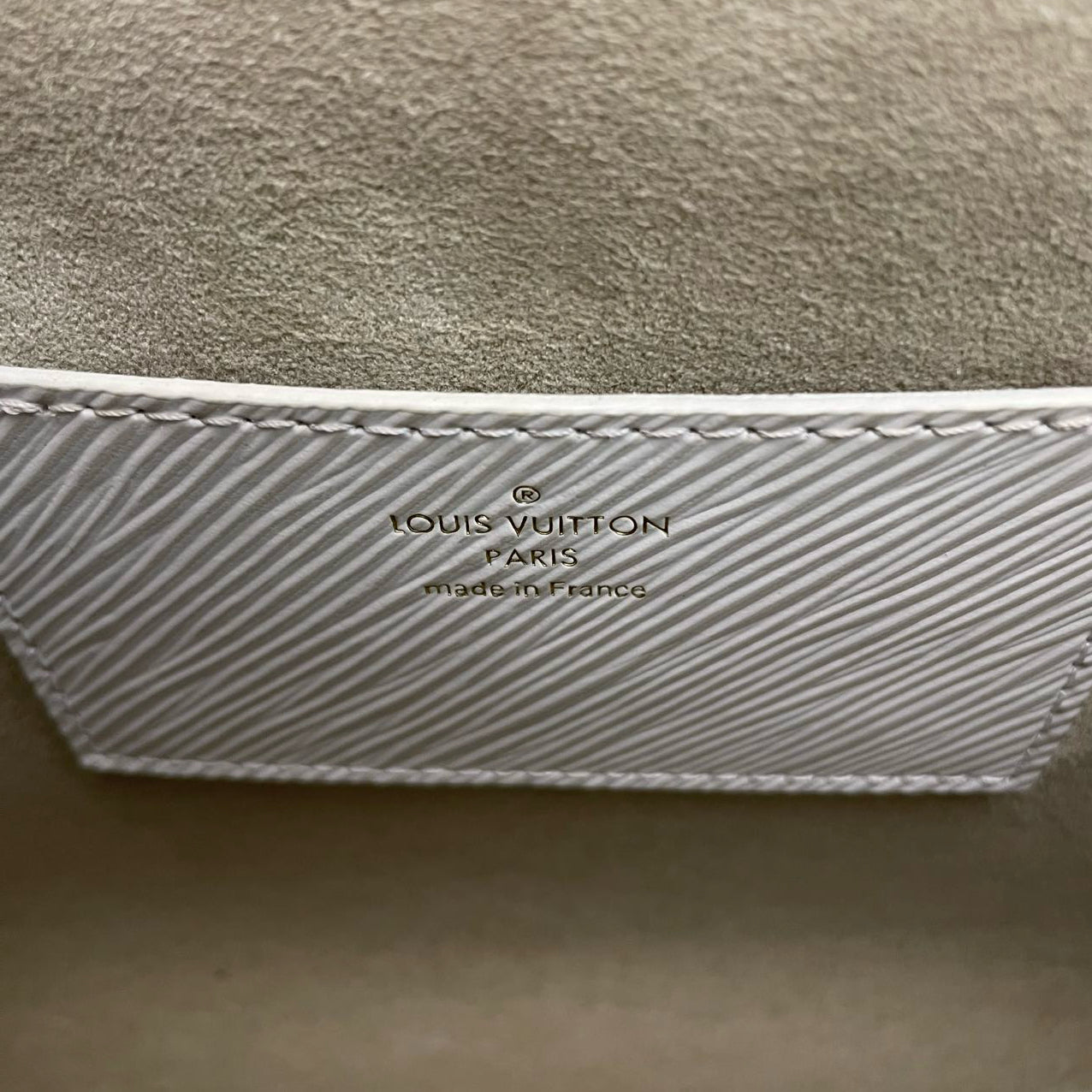 Louis Vuitton White Epi Leather Twist Love Lock Charms MM Bag 2018