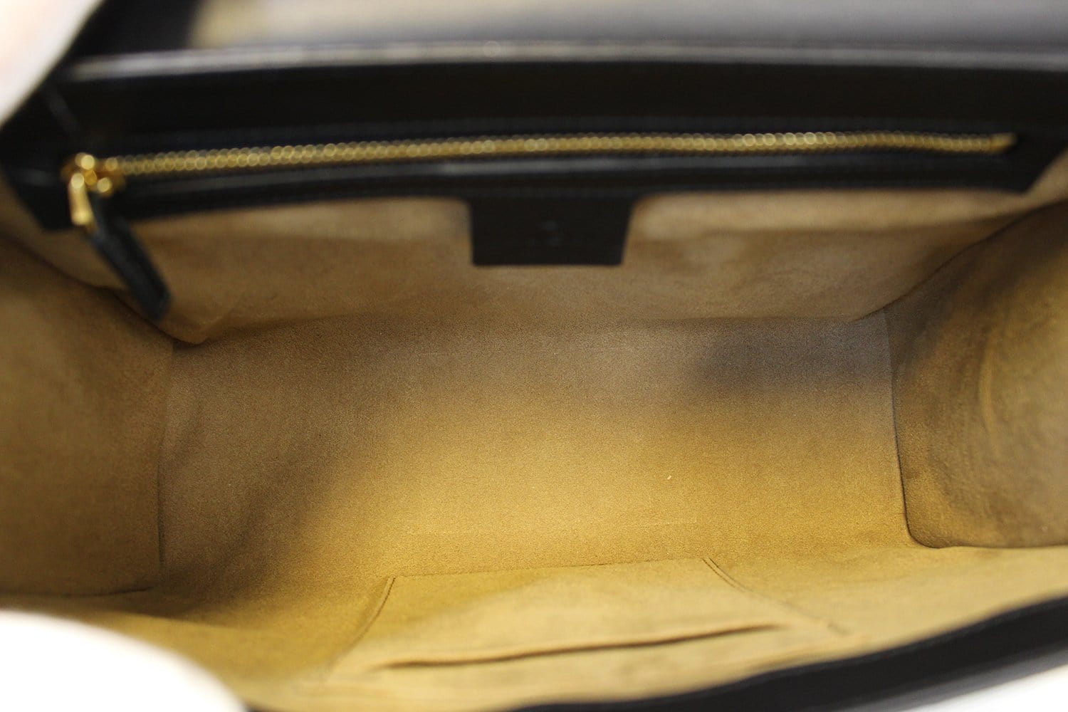 GUCCI GG Supreme Beige/Black Padlock Medium Shoulder Bag