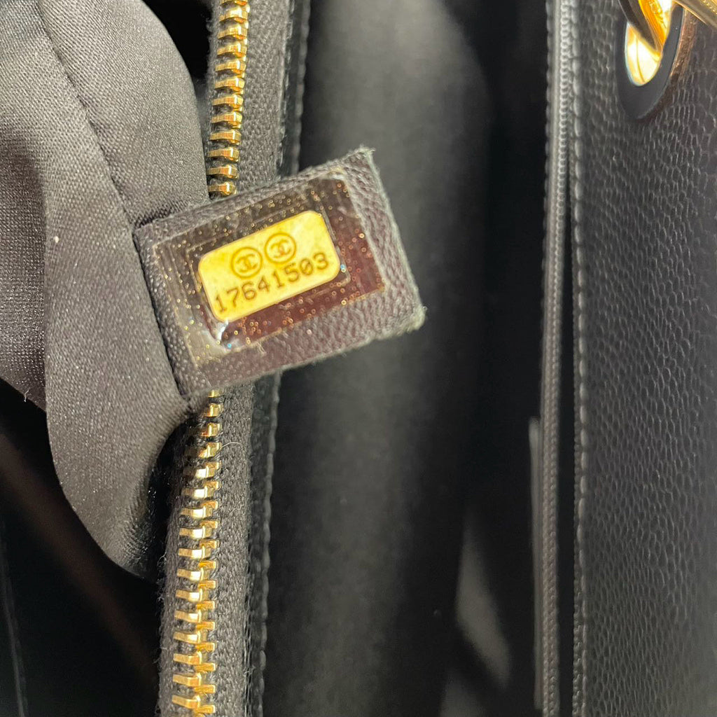 Chanel Shopping Tote GST Caviar Black  2013