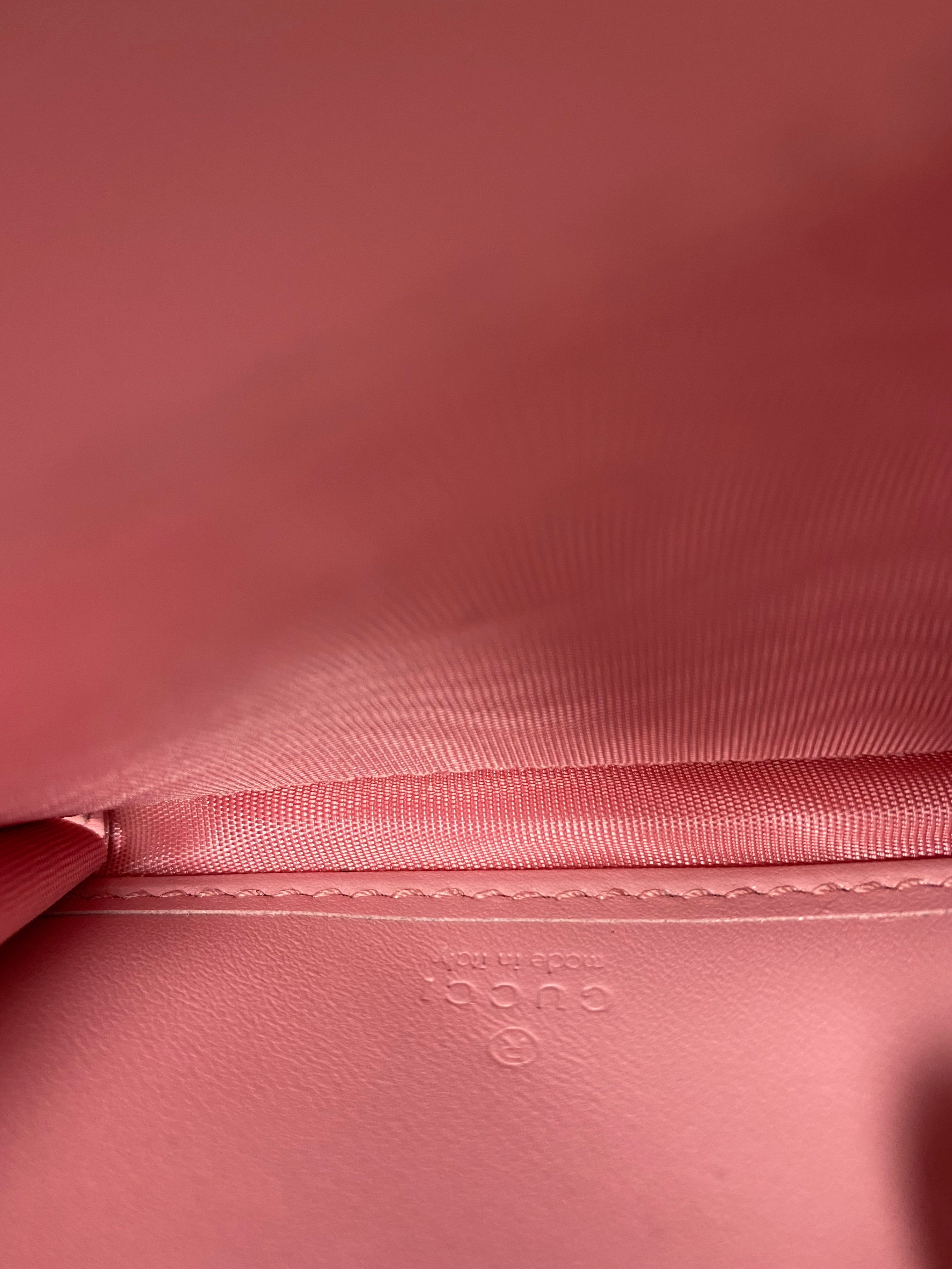 Gucci Pink Matelasse Marmont Long Wallet