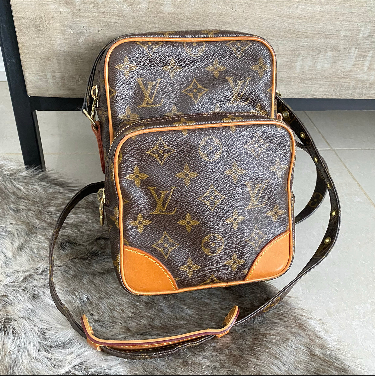 Louis Vuitton Vintage Monogram Canvas Amazone Crossbody Bag