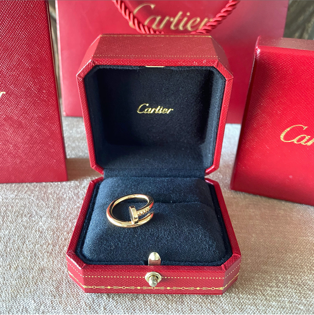 Cartier 18k Rose Gold Juste un Clou Nail Ring - 52 / USA 6