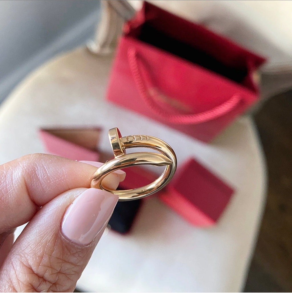 Cartier 18k Rose Gold Juste un Clou Nail Ring - 52 / USA 6