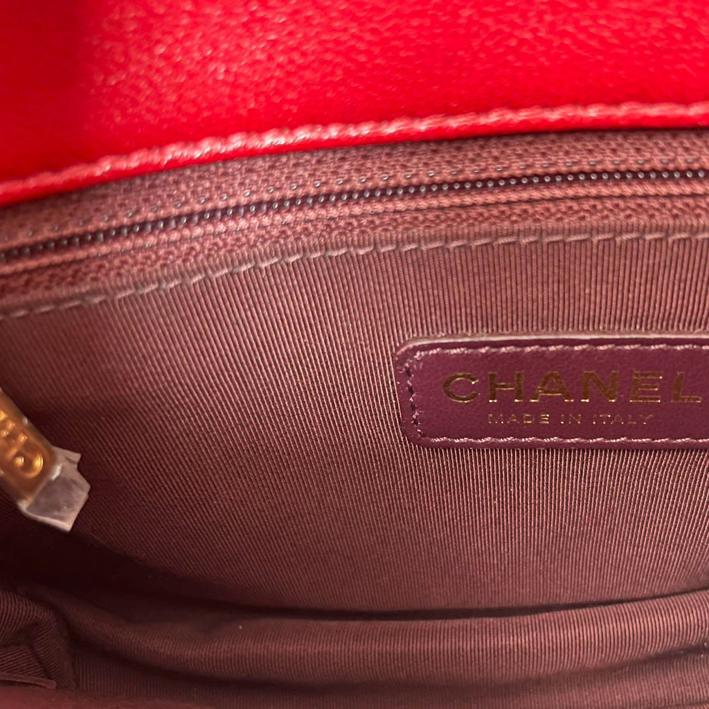 Chanel Mademoiselle Flap Bag Red