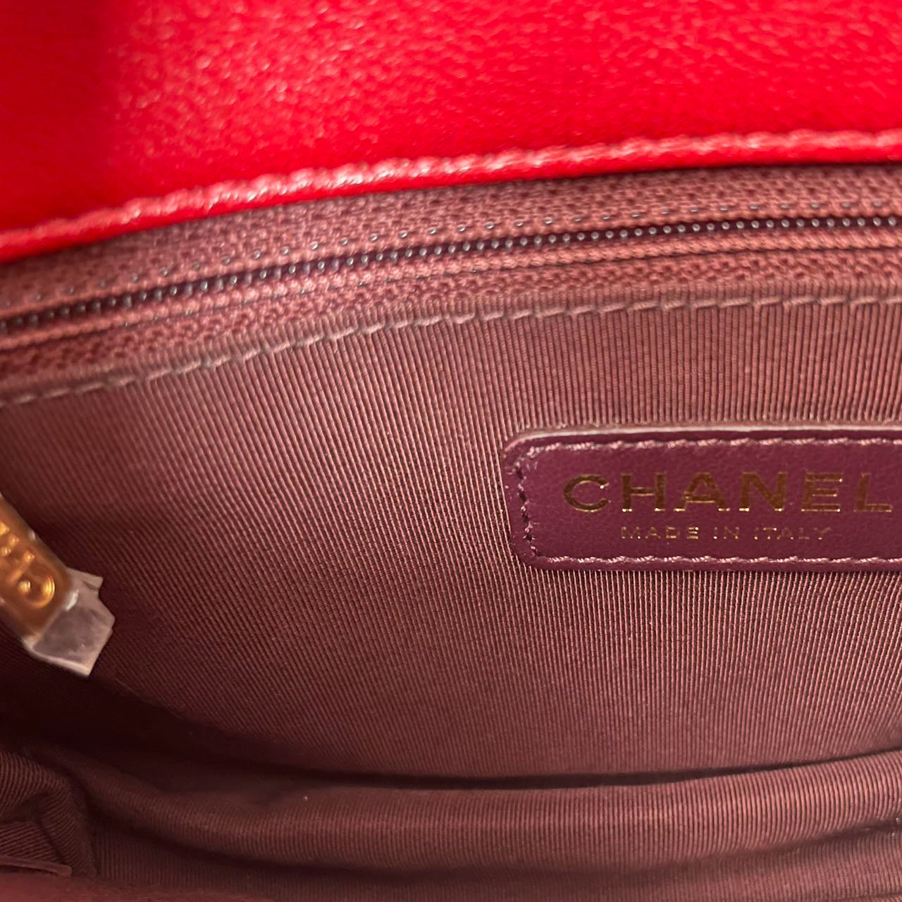 Chanel Mademoiselle Flap Bag Red