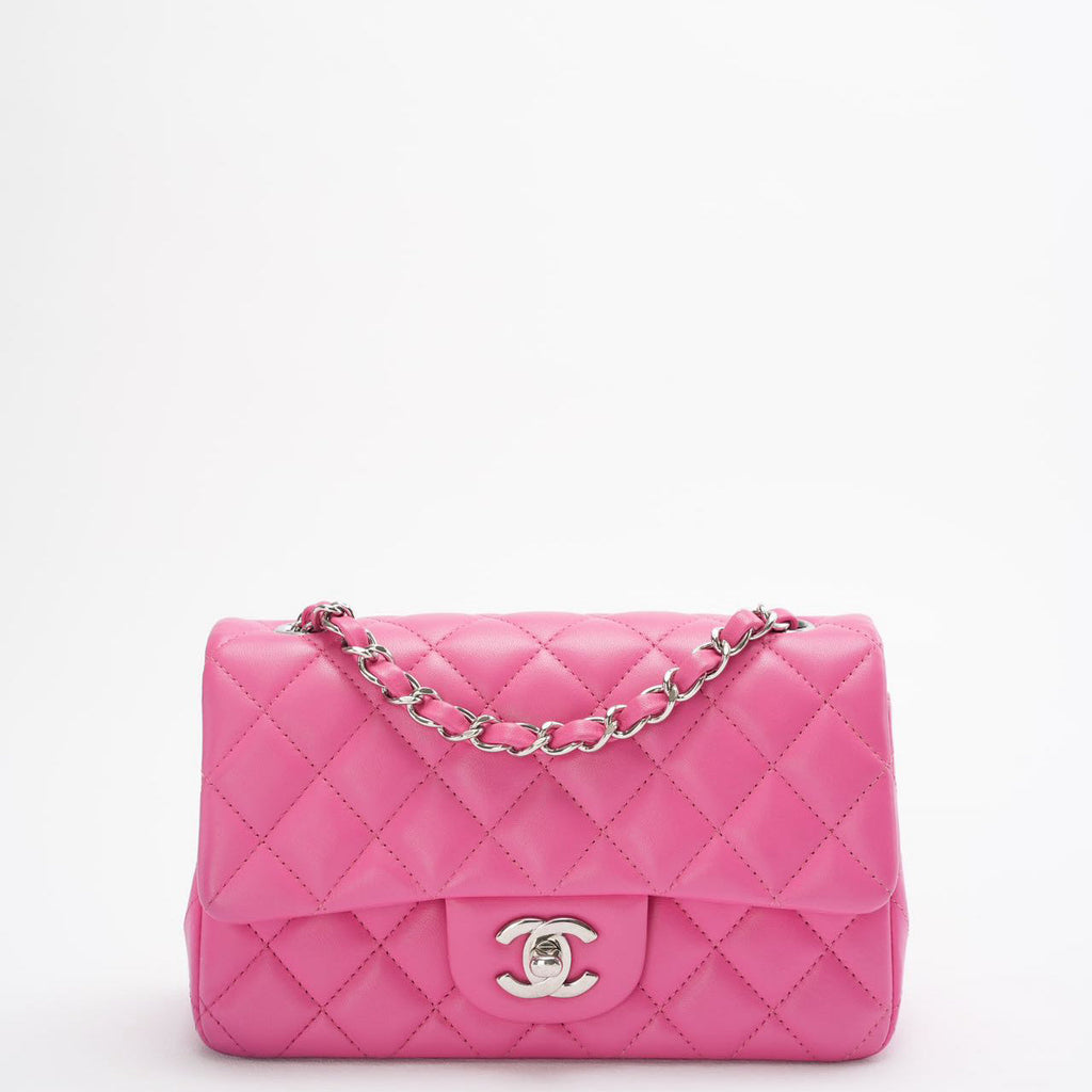 Chanel Classic Rectangular Mini Flap Bag Pink