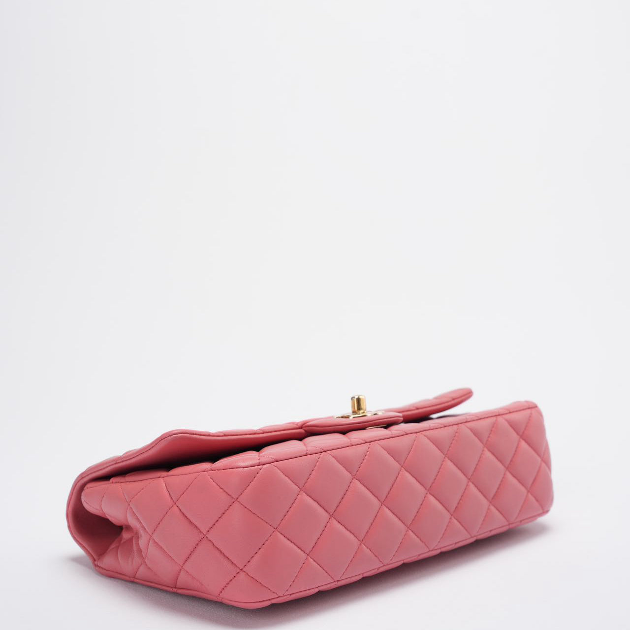 Chanel Classic Medium Flap Bag Valentine’s Edition in Pink Lambskin with Gold Hardware