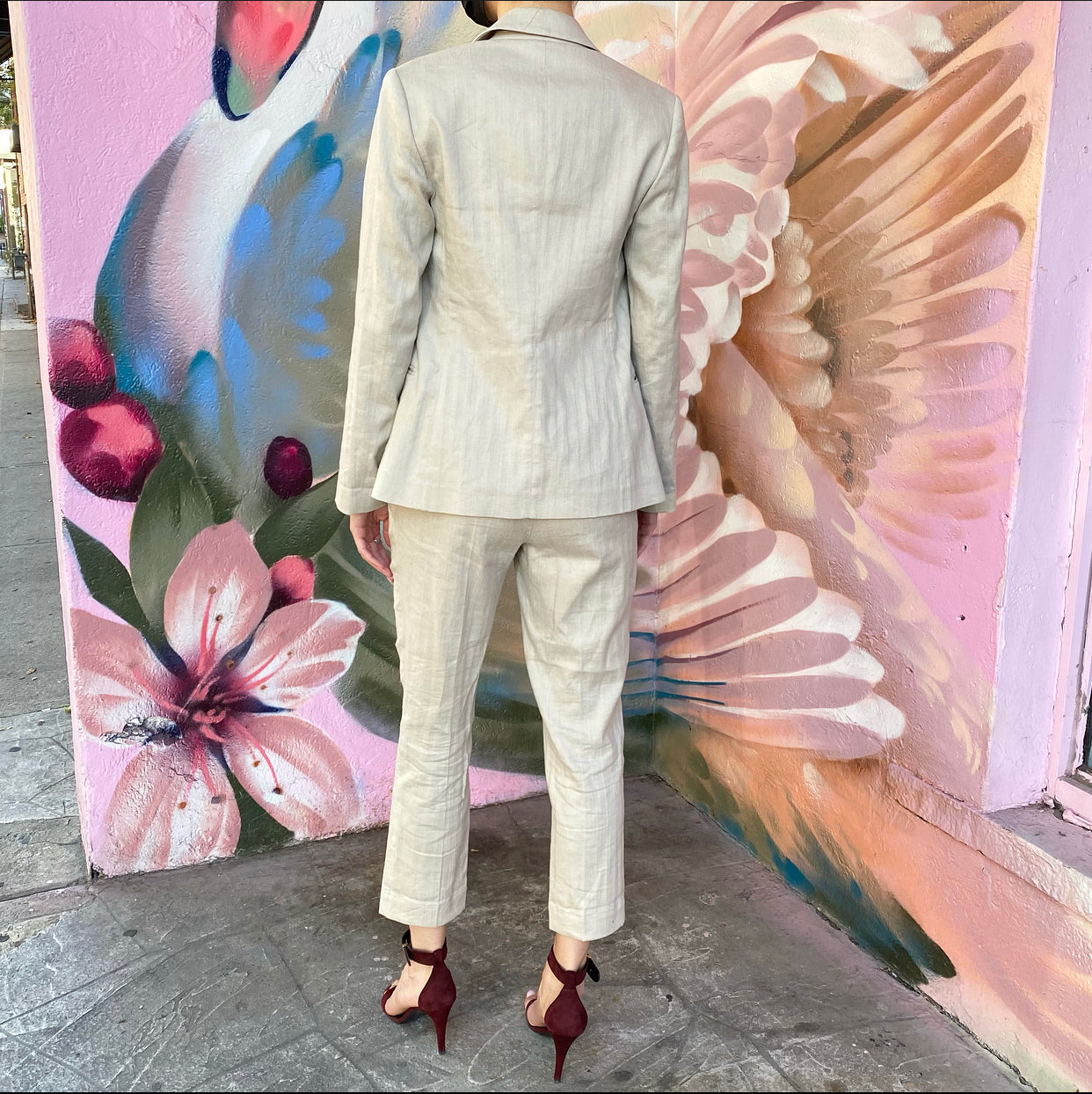 Brunello Cucinelli Natural Linen Pants Suit - USA 4