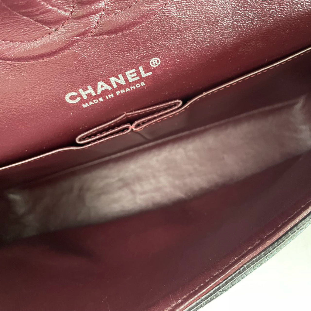Chanel Black Medium Classic Double Flap Bag Caviar 2014