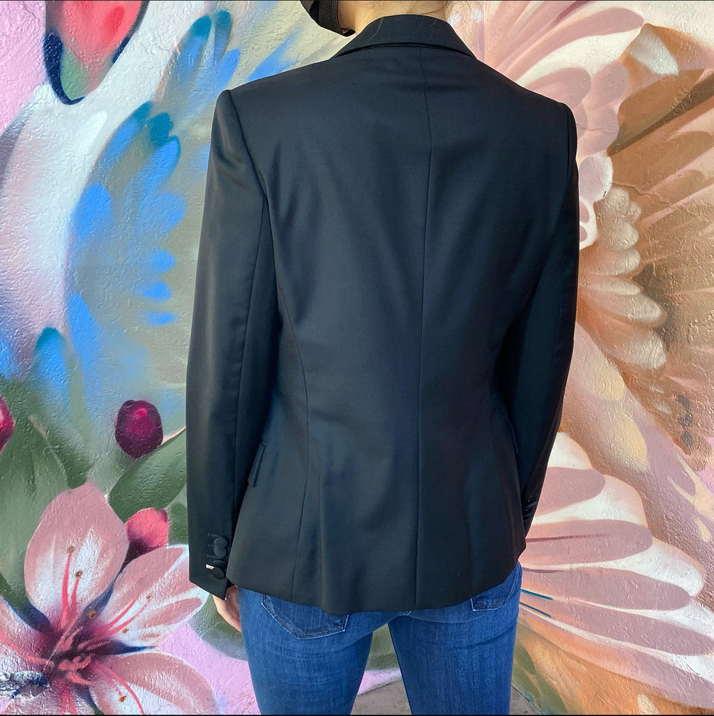 Stella McCartney Black Notched Collar Tuxedo Jacket - IT42 / USA 6