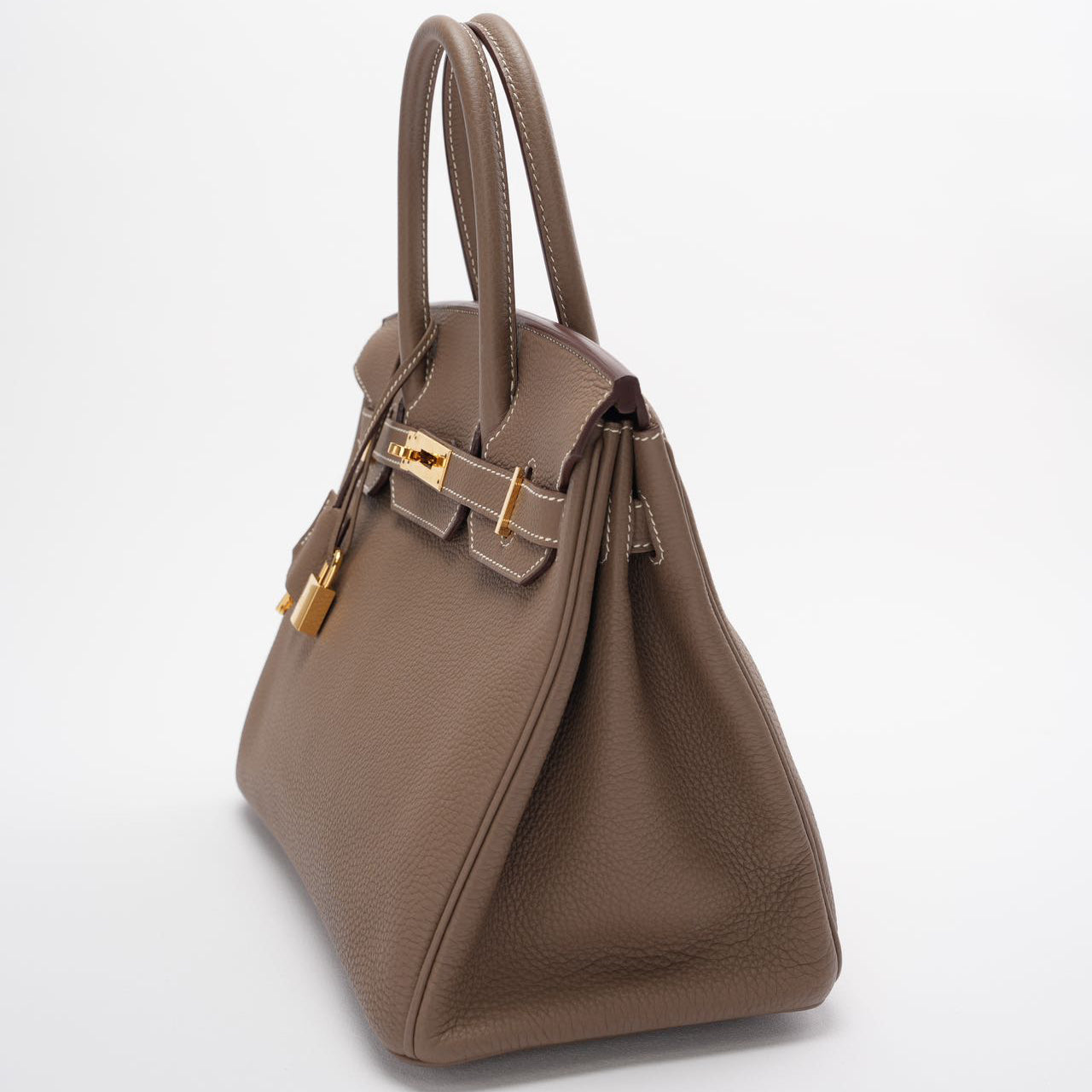 Hermes Birkin 30cm Sellier Bag Etoupe Togo Leather