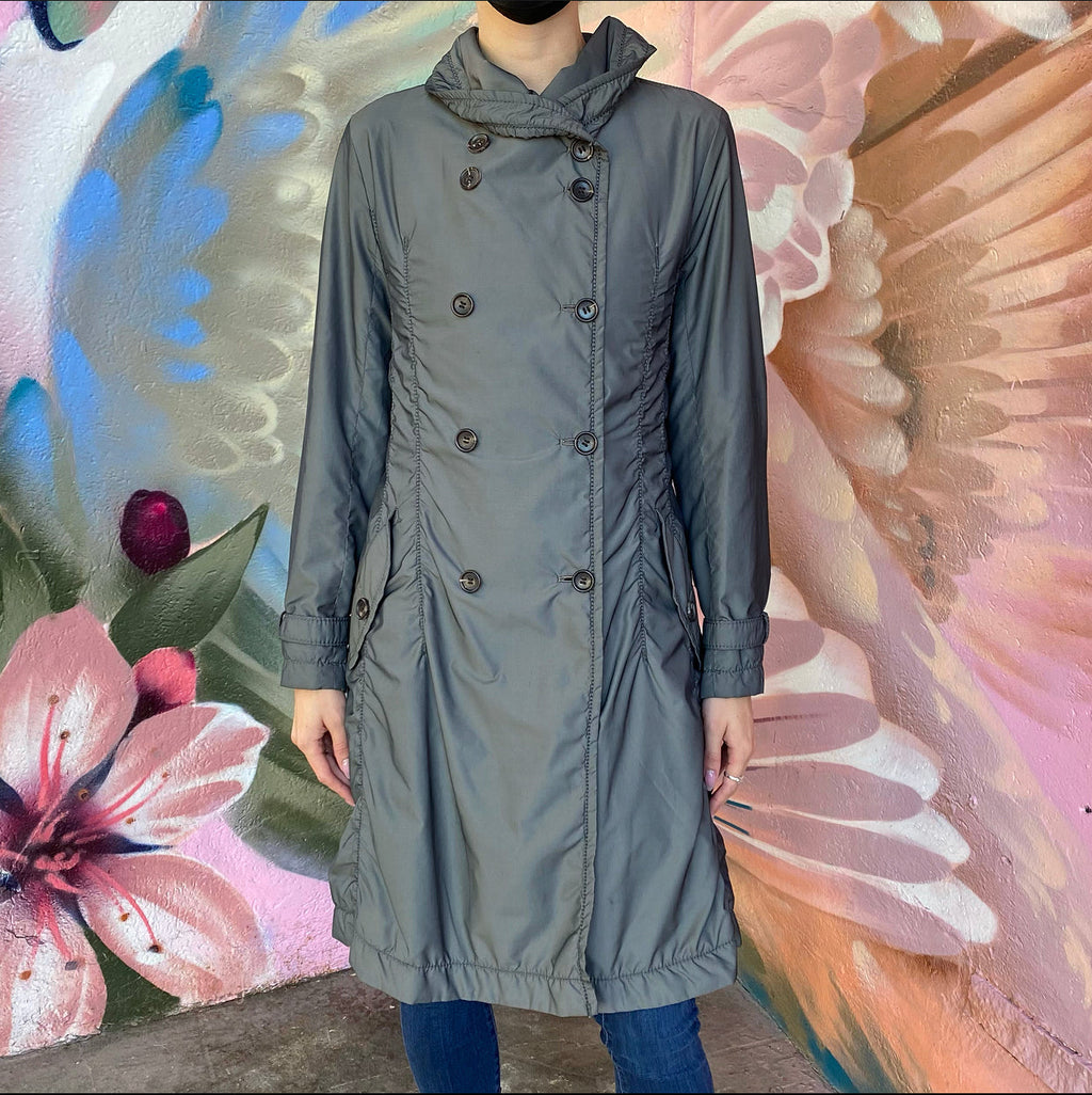 Issey Miyake Vintage Grey Nylon Coat - M (6/8)