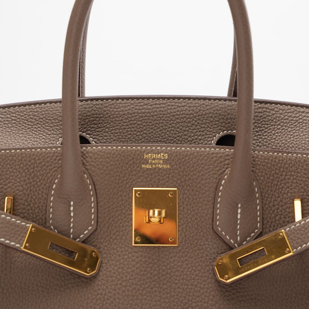 Hermes Birkin 30cm Sellier Bag Etoupe Togo Leather