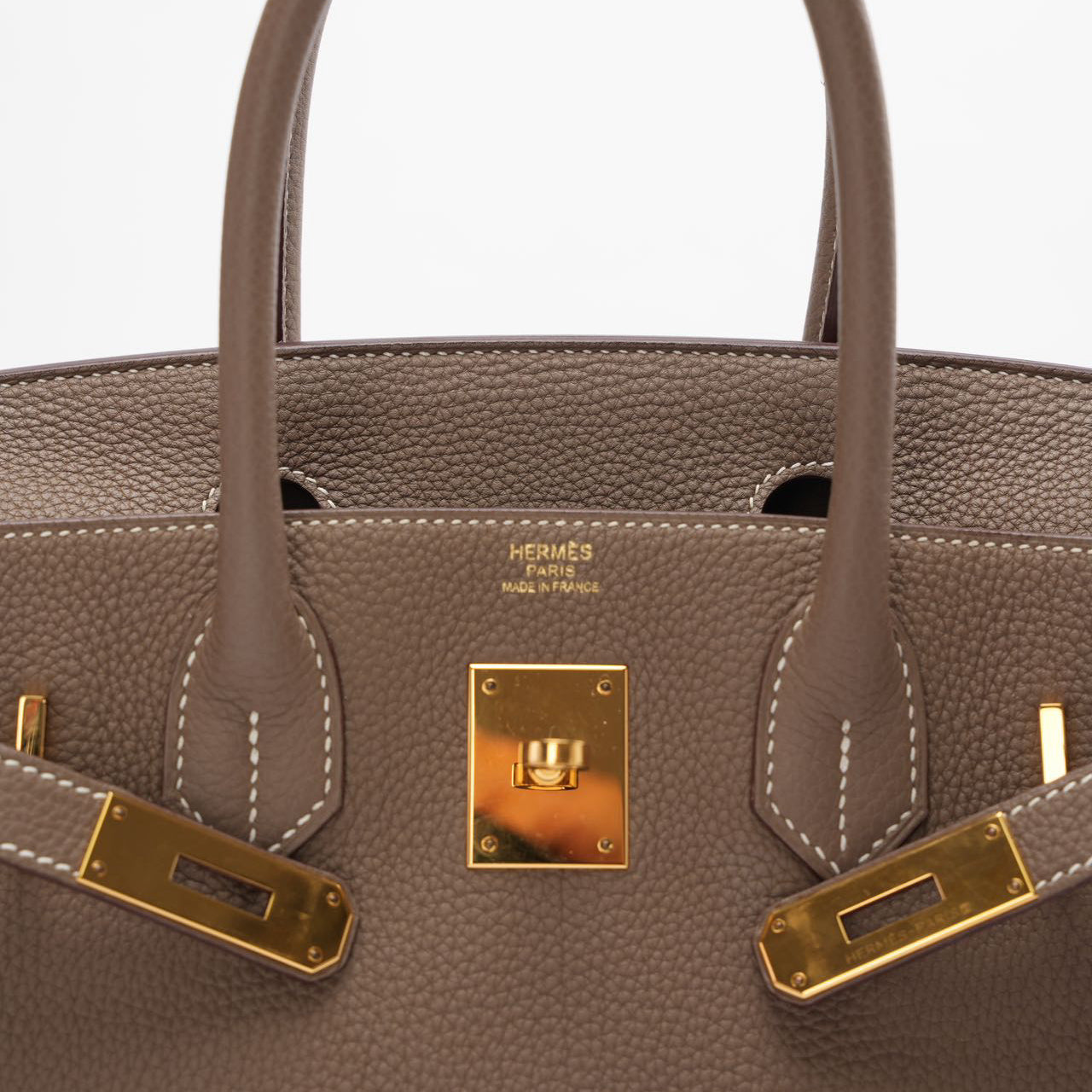 Hermes Birkin 30cm Sellier Bag Etoupe Togo Leather
