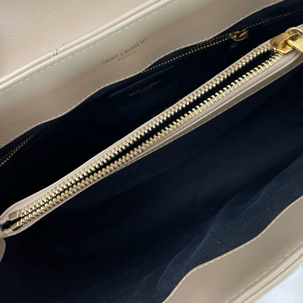 Saint Laurent Beige LouLou Medium Leather  2020