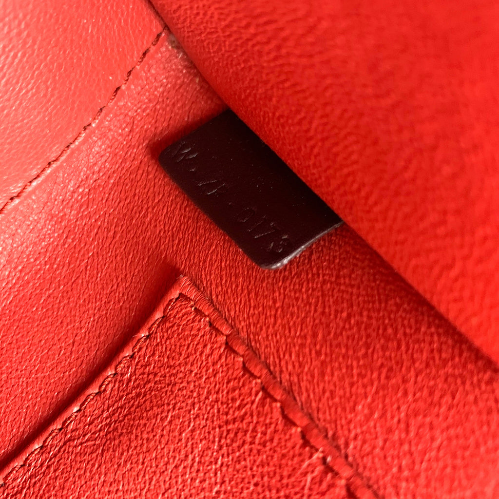 Céline Tri-Color Leather Nano Luggage Tote Crossbody Bag