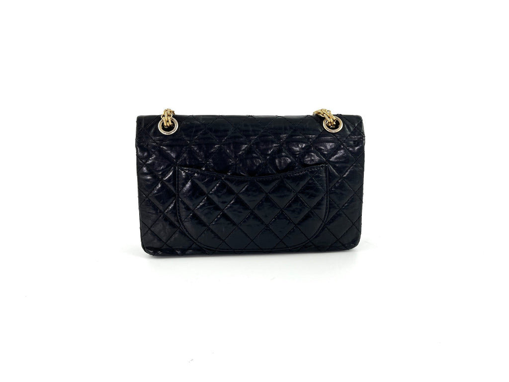 CHANEL Black 225 2005 Reissue 2.55 Leather Crossbody Bag