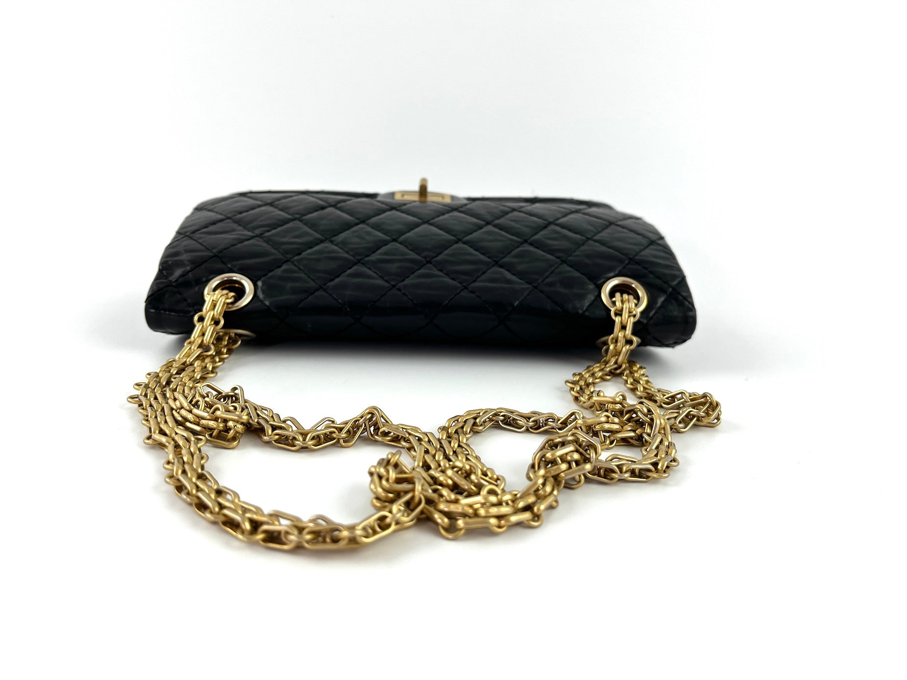 CHANEL Black 225 2005 Reissue 2.55 Leather Crossbody Bag