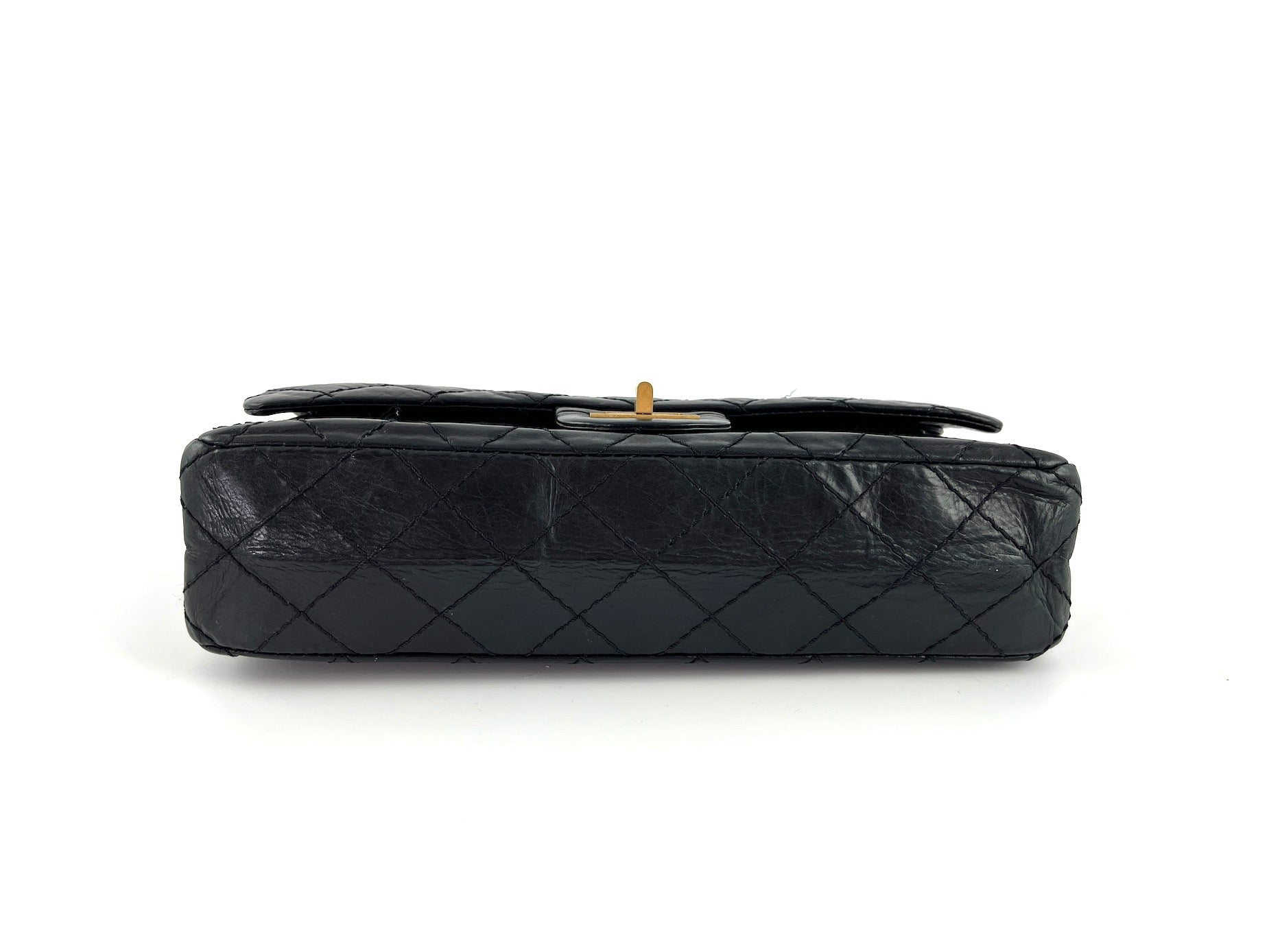 CHANEL Black 225 2005 Reissue 2.55 Leather Crossbody Bag