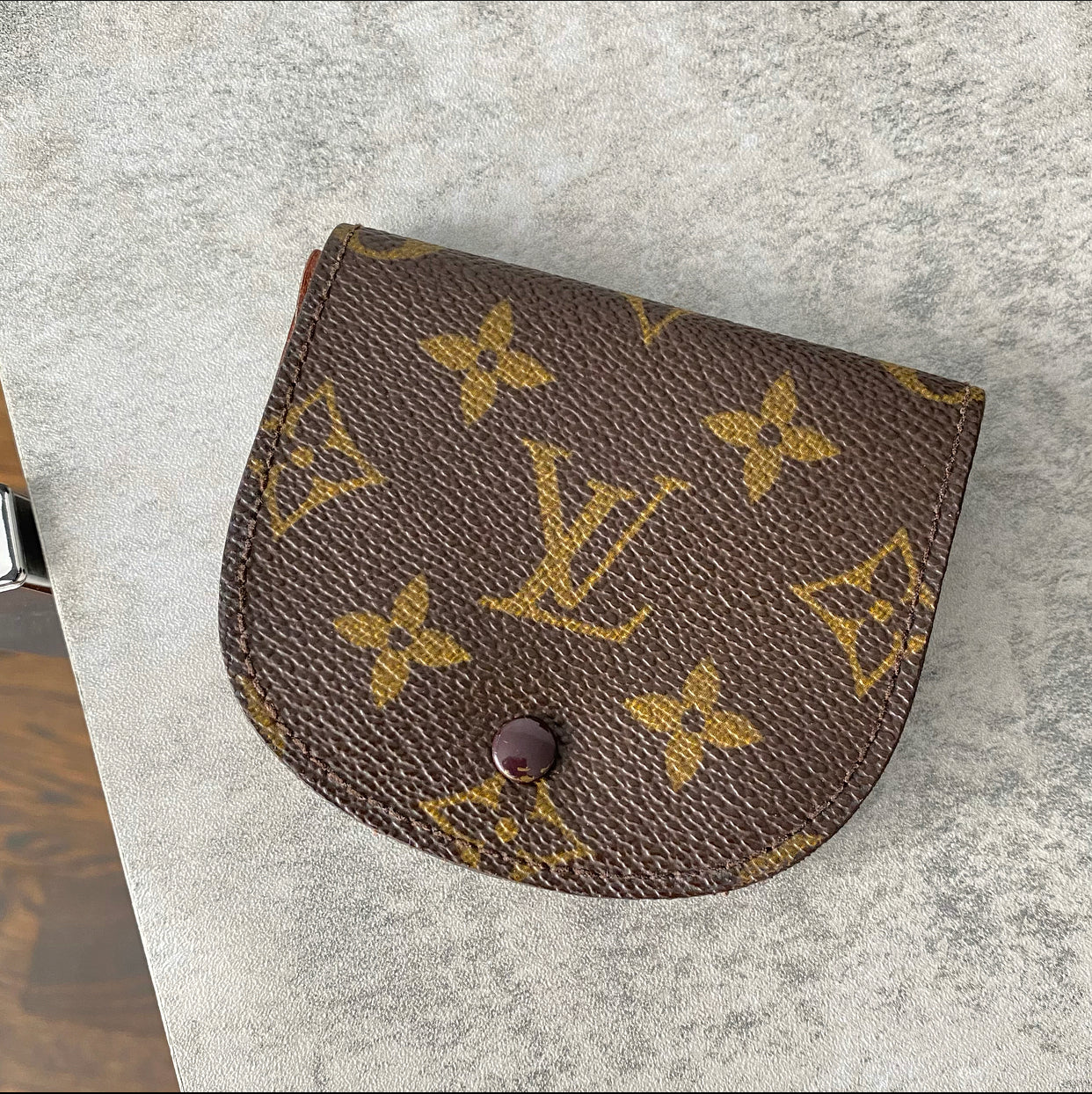 Louis Vuitton Vintage Porte Monnaie Gousset Coin Wallet
