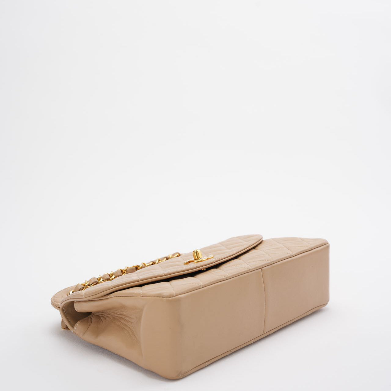 Chanel Beige Vintage Timeless Trendy Flap Bag 2011-2012
