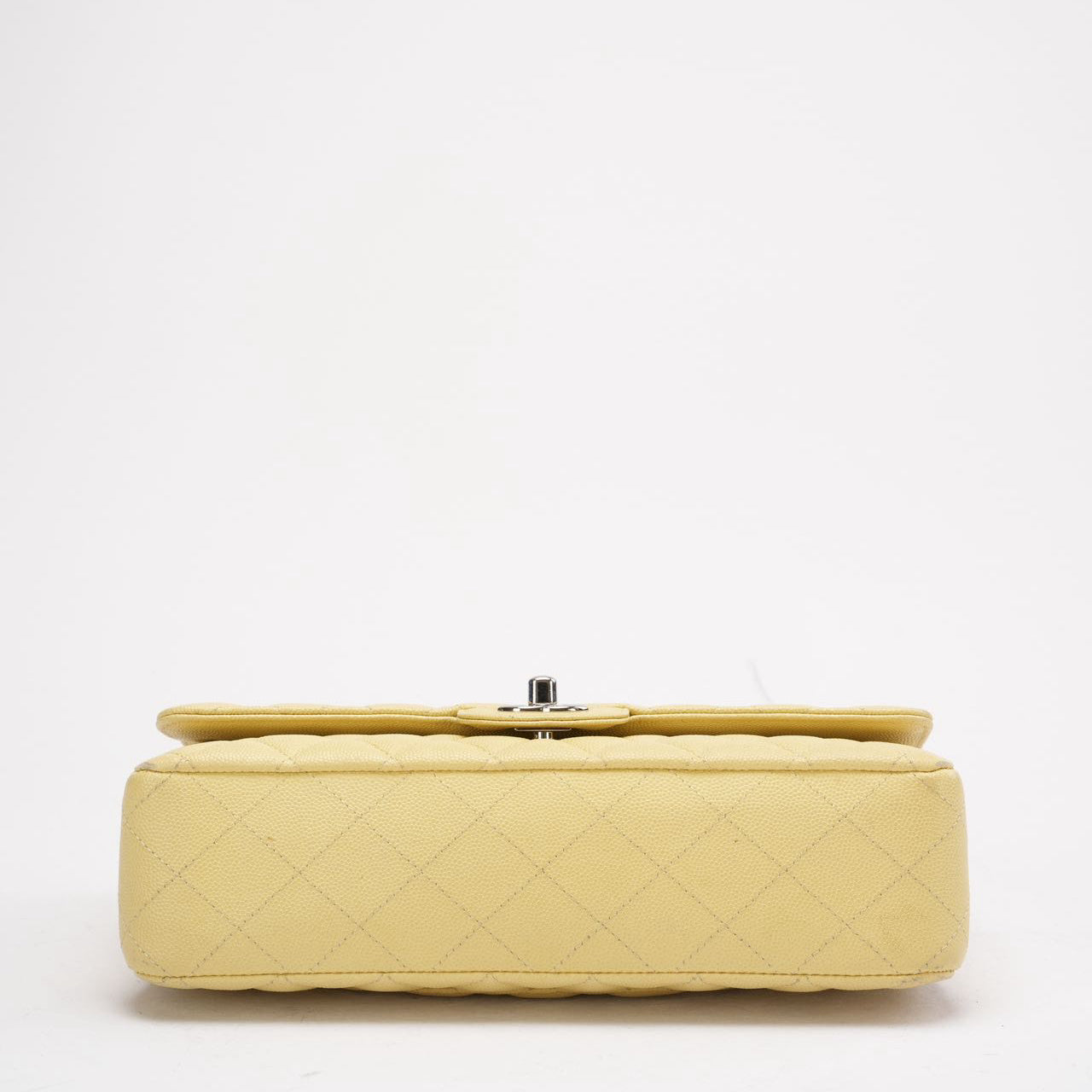 Chanel Yellow Medium Double Flap Caviar Quilted 2018