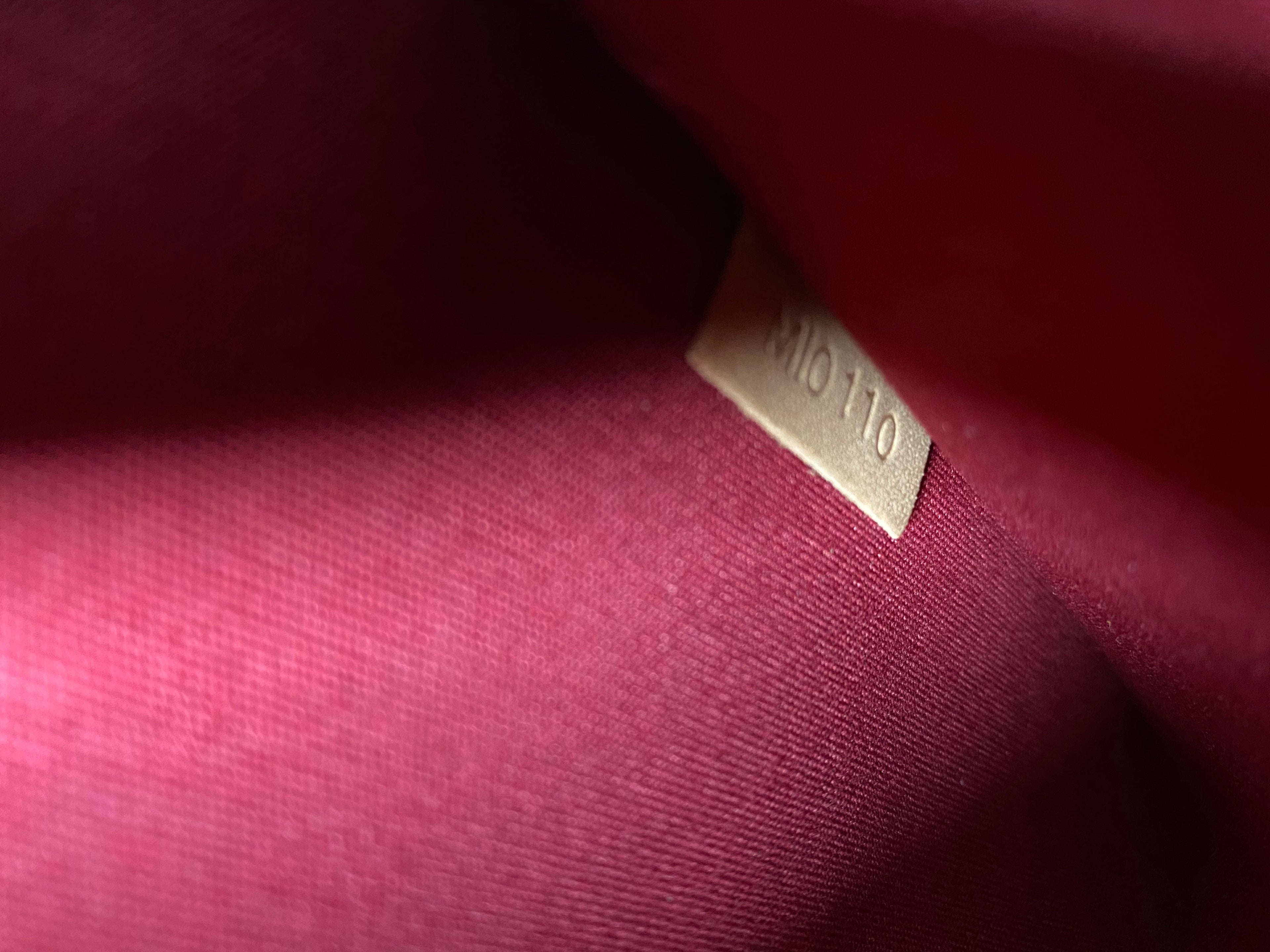 Louis Vuitton Red Vernis Pomme D'amour Alma GM Bag