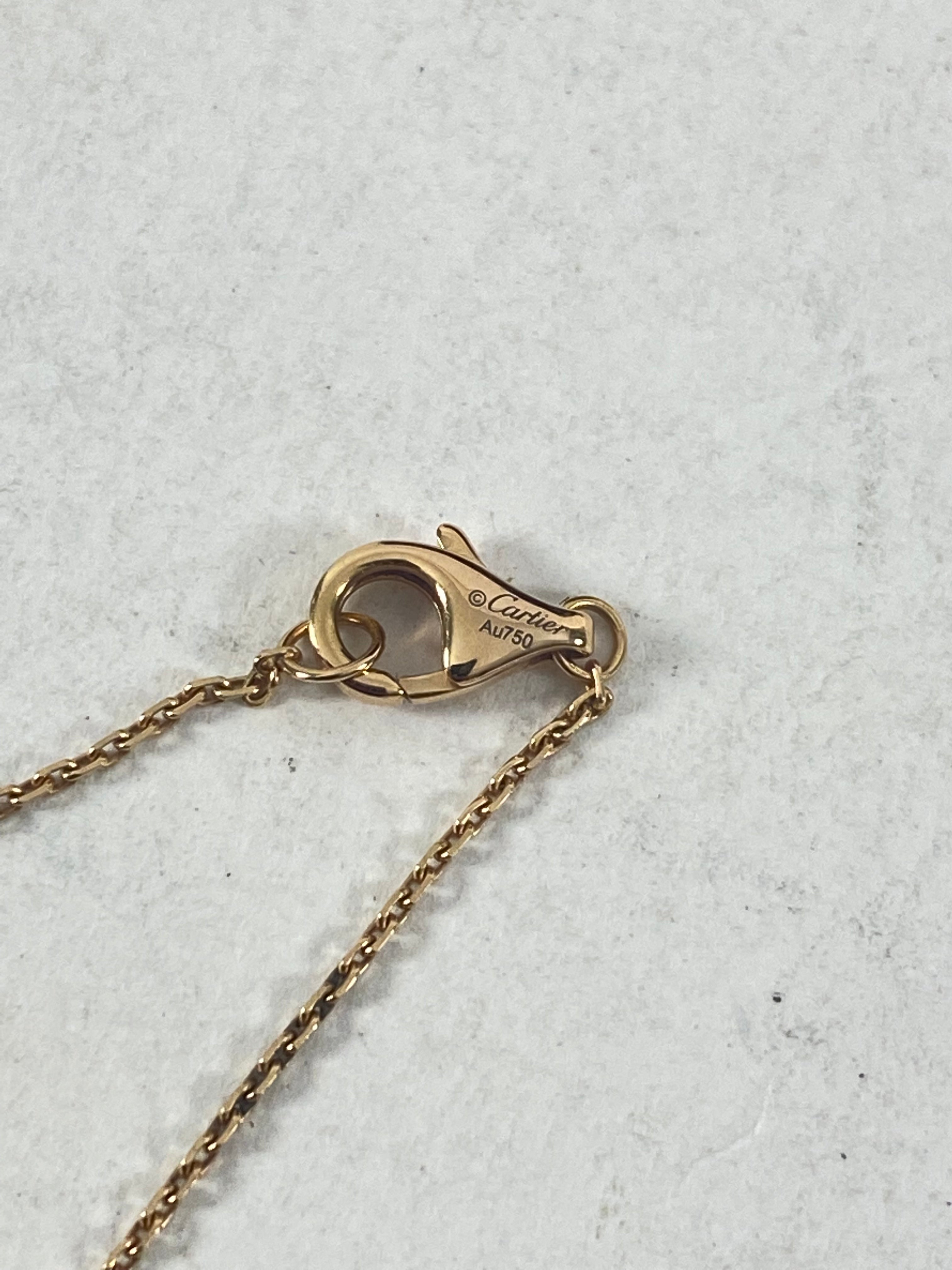 Cartier Amulette de Cartier 18k Gold with Diamond and Onyx Necklace