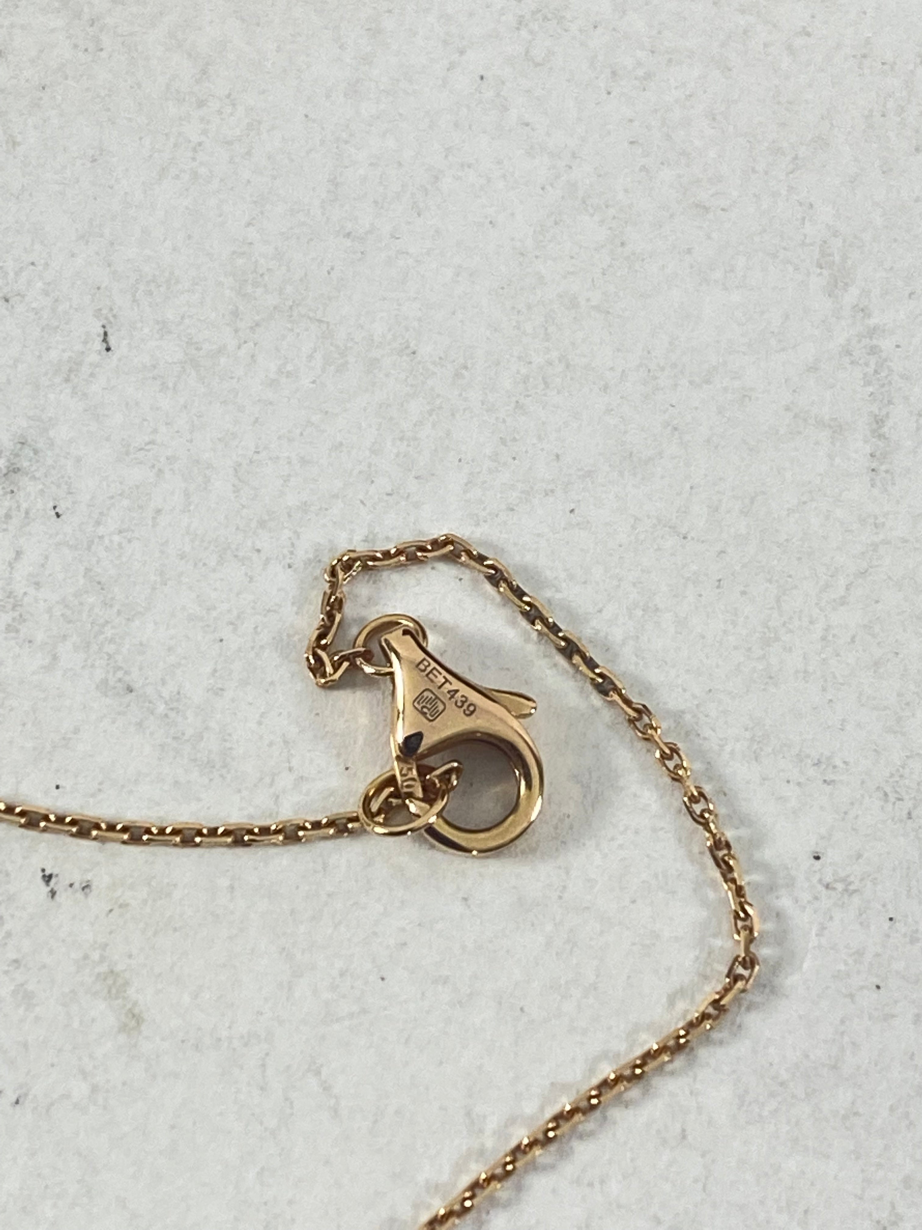 Cartier Amulette de Cartier 18k Gold with Diamond and Onyx Necklace