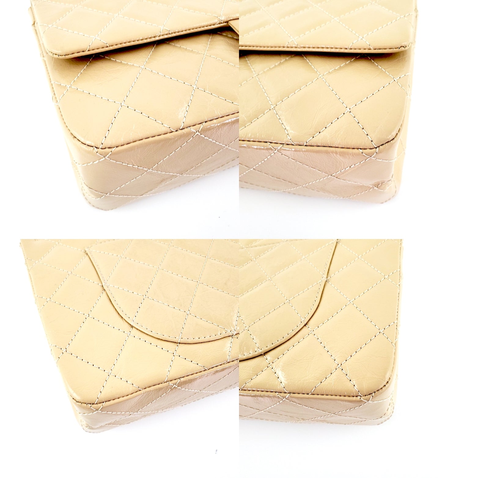 CHANEL 2.55 Beige 227 Reissue Classic Shoulder Crossbody Flap Bag