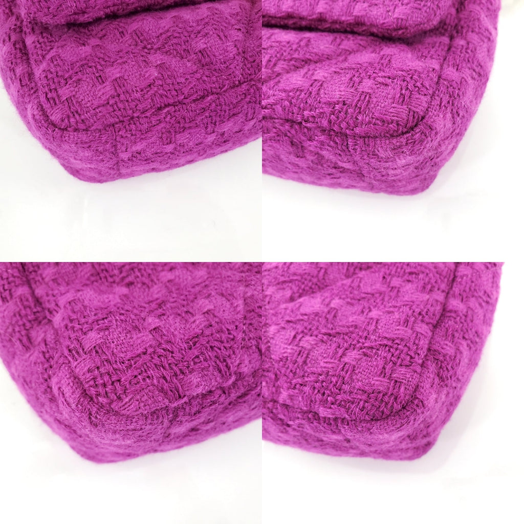 CHANEL 19 Small Tweed Magenta Pink Bag