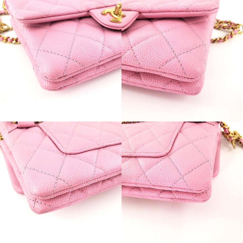 New CHANEL Pick me Up Pink Caviar Chain Waist Belt Bag