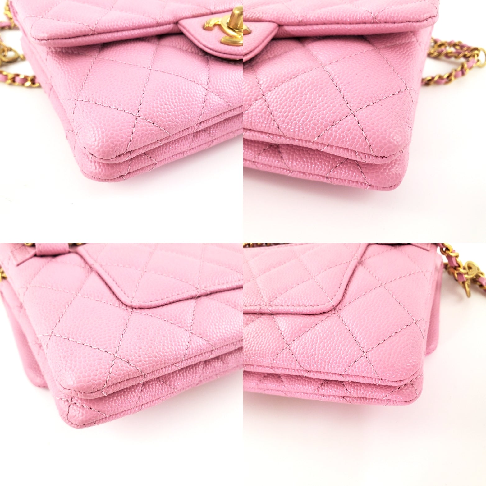 New CHANEL Pick me Up Pink Caviar Chain Waist Belt Bag