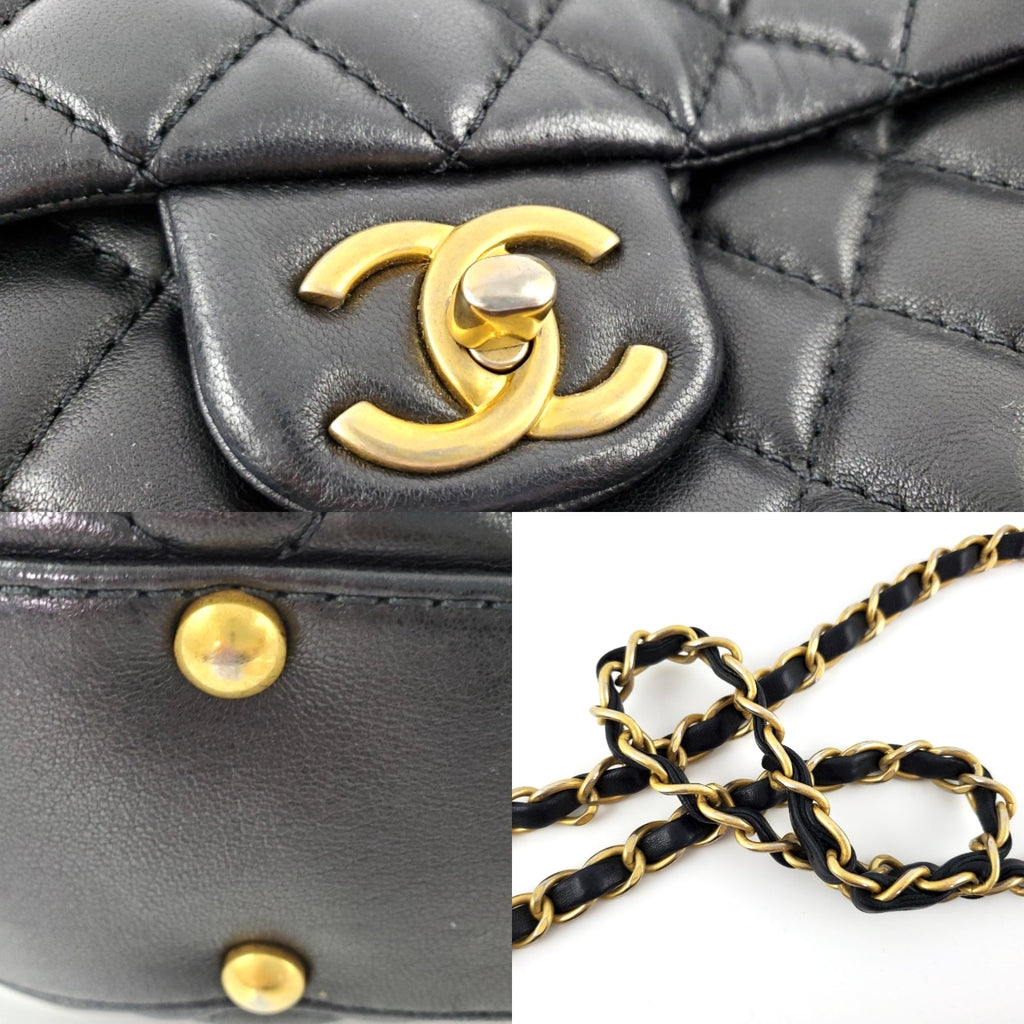 CHANEL Black Large Fluffy CC Shopping Leather Tote Bag