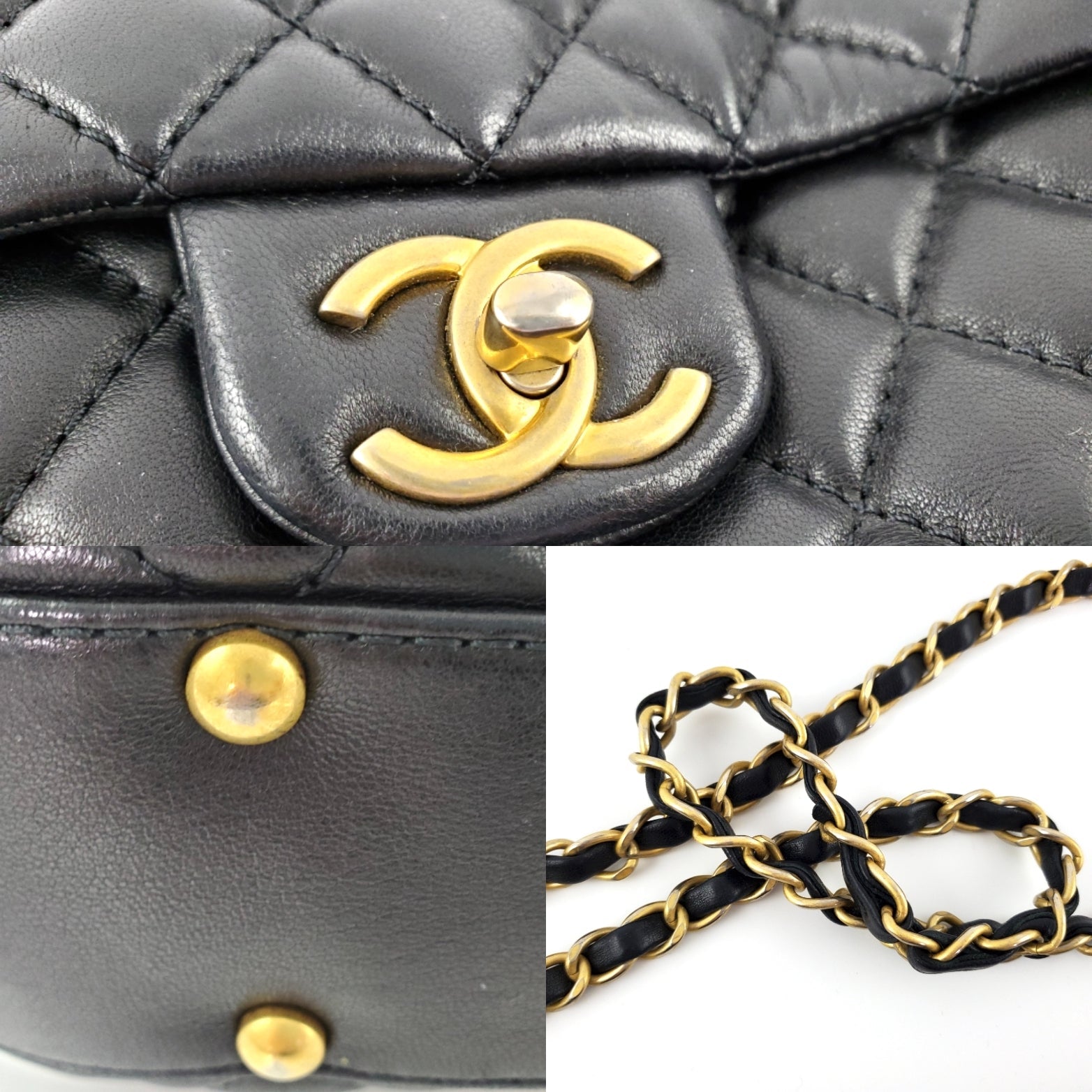 CHANEL Black Large Fluffy CC Shopping Leather Tote Bag