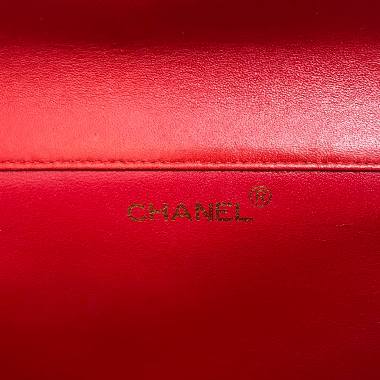 Chanel Vintage Red Classic Timeless Double Flap Bag with 24K Gold Hardware Double Side