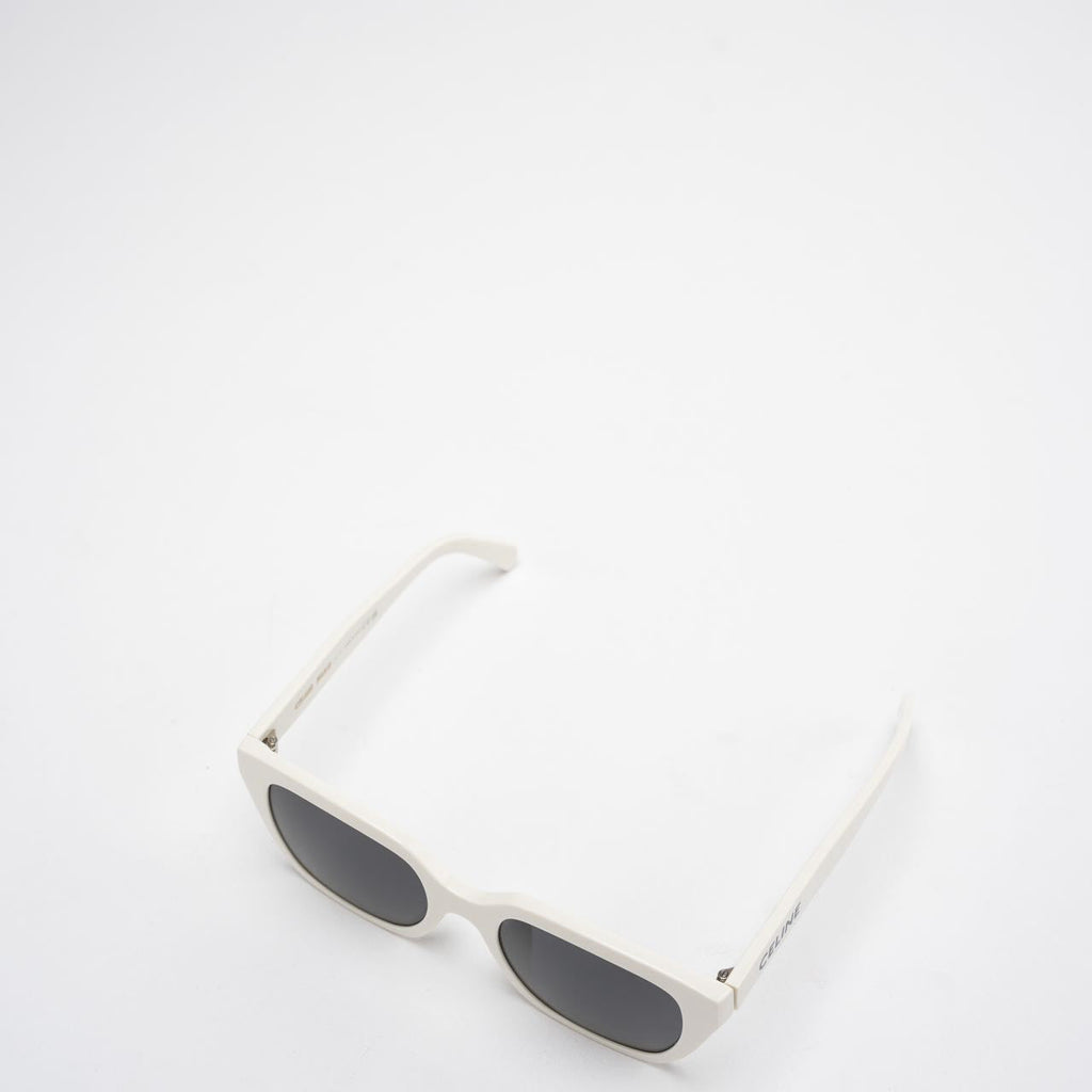 Celine White Acetate Sunglasses