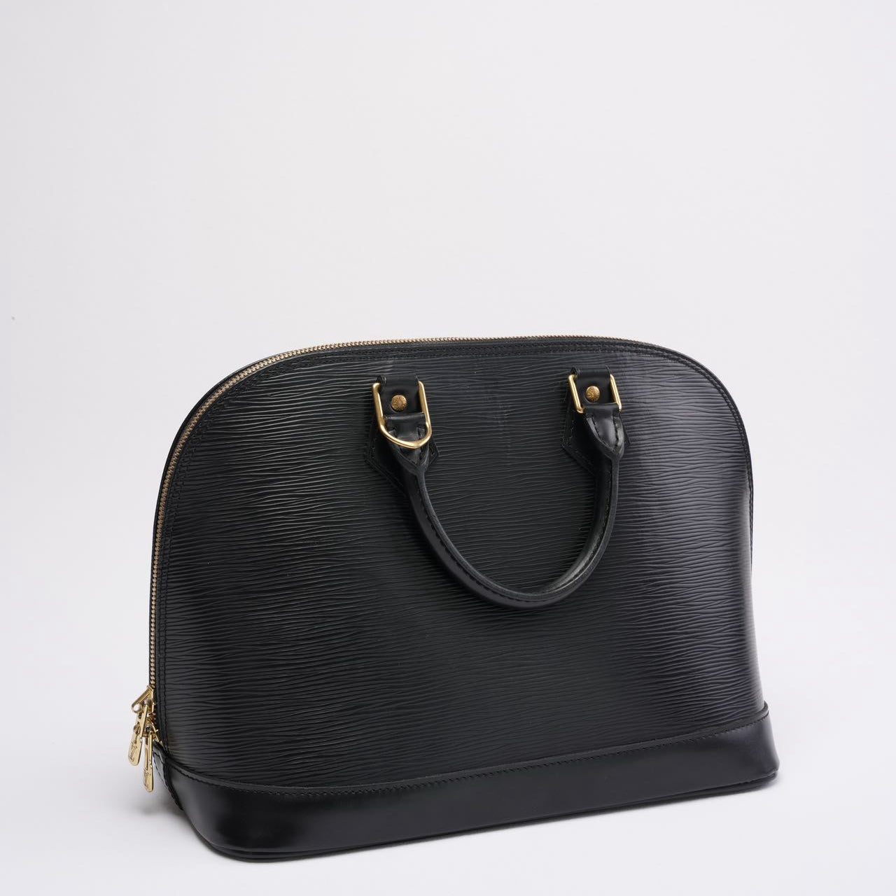 Louis Vuitton Black Vintage Epi Leather Alma PM Bag 1996