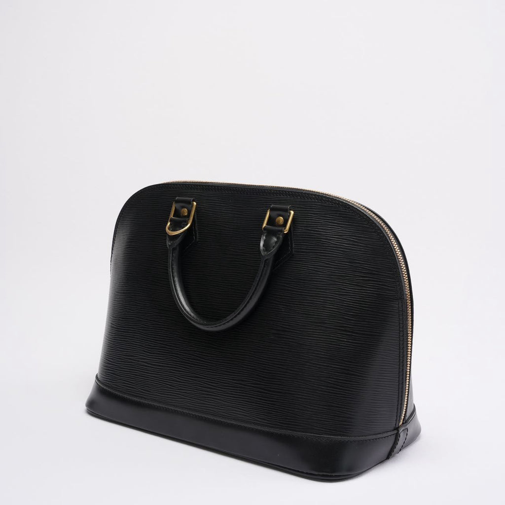 Louis Vuitton Black Vintage Epi Leather Alma PM Bag 1996