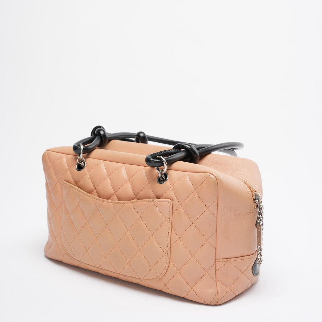 Chanel Cambon Bowler Bag Black Beige