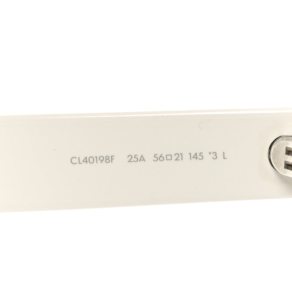Celine White Acetate Sunglasses