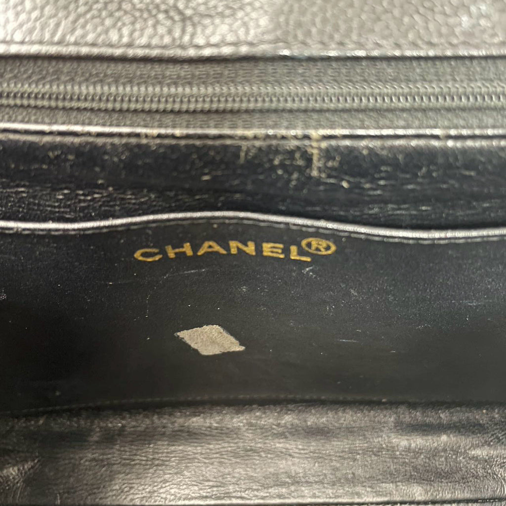 Chanel Vintage Classic Kelly Single Flap Bag – Black Caviar