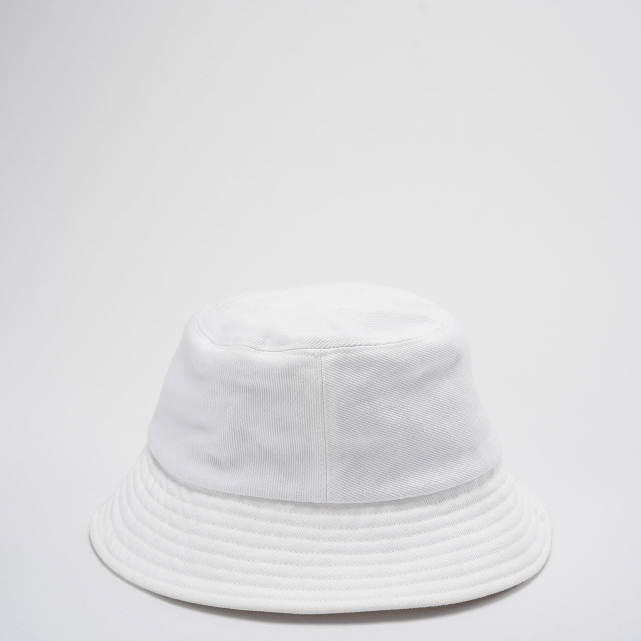 Chanel Denim Bucket Hat in White with Logo – Size S