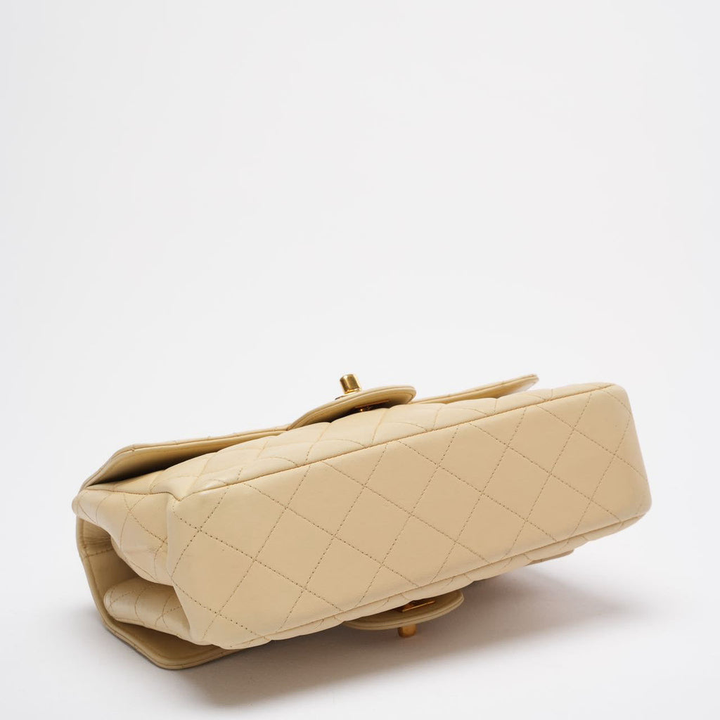 Chanel Vintage Double-Side Classic Flap Bag  Beige