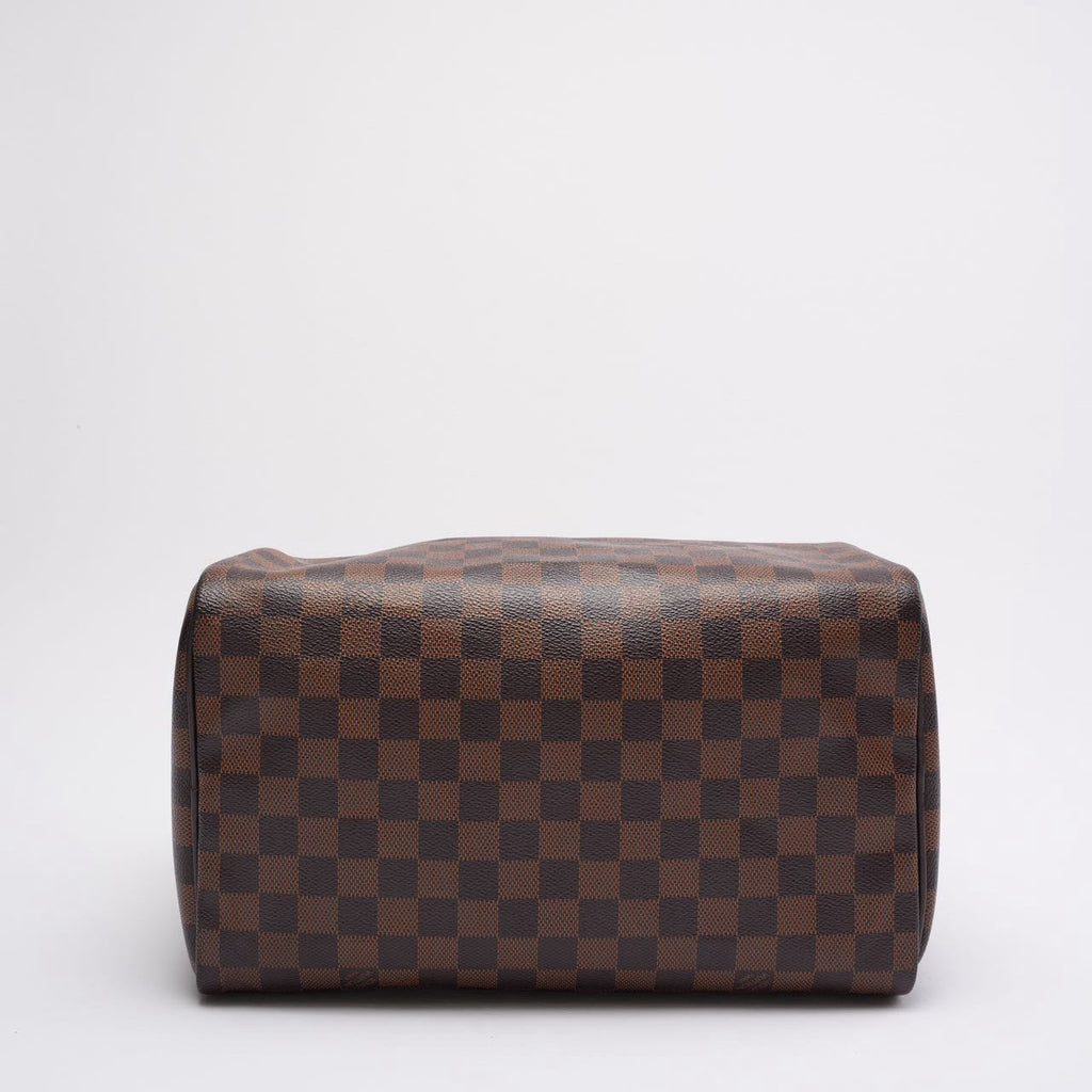 Louis Vuitton Brown Damier Ebene Speedy 30 Bag 2012