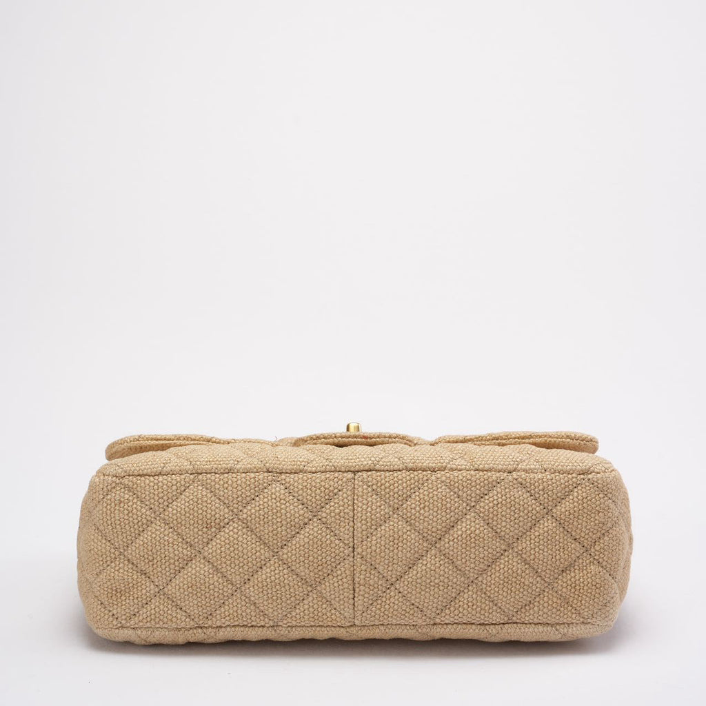 Chanel Tweed Raffia Coco Country Jumbo Flap 2010