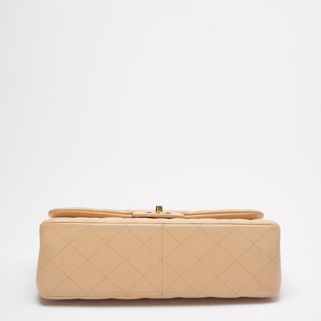 Chanel Classic Jumbo Double Flap Bag Beige Lambskin